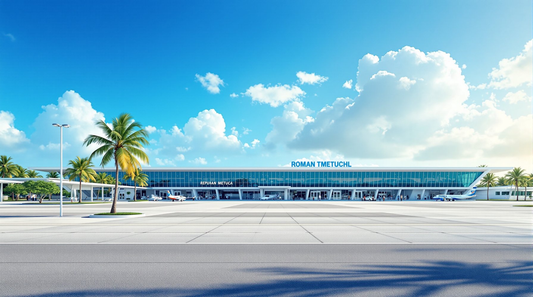 Lotnisko Roman Tmetuchl International (ROR) w Koror - terminal Palau International Airport